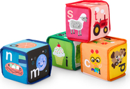 BABY EINSTEIN Hračka textilná kocky abeceda Alpha Stacks™ 4ks, 3m+