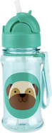 SKIP HOP Zoo tritan Fľaša so slamkou 355ml Mopslík 12m+