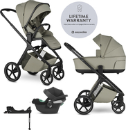 Easywalker Kočík kombinovaný Zoey Sage Green + CYBEX Aton B2 i-Size + základňa