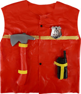 Kinderweste Feuerwehr mit Zubehör