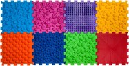 Ortek Masážna ortopedická podložka Puzzle "Mix" 8 prvkov