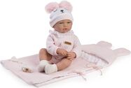 Guca 959 ANDREA - realistická bábika bábätko so zvukmi a mäkkým látkovým telom - 38 cm