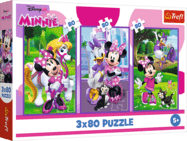 Trefl Puzzle 3x80 Minnie und Freunde