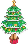 Woodcraft 3D-Holzpuzzle Weihnachtsbaum