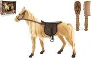 Pferd kämmt große Fliese mit Zubehör aus Kunststoff 38cm