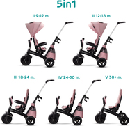 KINDERKRAFT Trojkolka Easytwist Mauvelous Pink