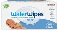 9x WATERWIPES 100% BIO odbouratelné ubrousky 60 ks