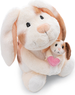 NICI peluche Coniglietto 20 cm con cucciolo 6 cm - Little &amp; Me