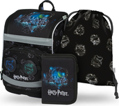 BAAGL SADA 3 Zippy Plus Harry Potter Rokfort Lumos: aktovka, peračník, vrecko