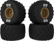 Arrma koleso s pneu dBoots Chevron MT, disk bronzový (4): GROM
