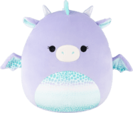 SQUISHMALLOWS Fialový dráčik - Drow, 30 cm
