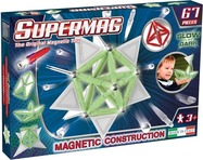 SUPERMAG magnetická stavebnica Tags glow 67ks