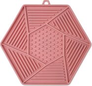Podložka lízacia Epic Pet Lick&amp;Snack hexagon svetlo ružový 17x15cm