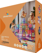 Cleverclixx Magnetická stavebnice Mega Creative Pack Pastel – 210 ks
