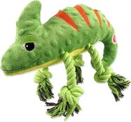 Hračka Dog Fantasy Jungle chameleón pískací zelená 28cm