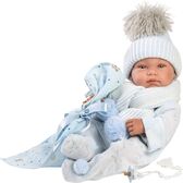 Llorens 84337 NEW BORN BOY - păpușă realistă cu corp de vinil complet - 43