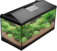 Set Aquael Aquarium Leddy 75 Schwarz Day &amp; Night 2.0 105l