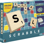 Mattel Hra Scrabble drevená edícia CZ