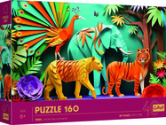 Trefl Puzzle 160 Výročné - Paper Art: Džungle