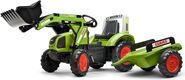 Falk Šliapací traktor 1040AM Clas Arion 430 s nakladačom a vlečkou