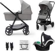 KINDERKRAFT Kočík kombinovaný 3v1 Newly Moonlight grey + Mink PRO