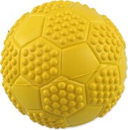 Hračka Dog Fantasy lopta futbal s bodlinami pískacia mix farieb 7cm