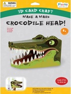 Fiesta Crafts Kreativset 3D-Maske Krokodil
