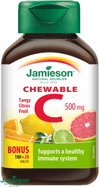 Jamieson Vitamin C 500mg pasztilla citrusfélék ízzel 120 tabletta