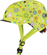 Globber Kinderhelm Elite Lime Green - Flowers XS/S (48-53 cm)