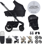 EASYWALKER Set XXL kočík kombinovaný Harvey5 Air Midnight Black s príslušenstvom
