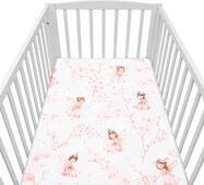 Bavlnené prestieradlo do postieľky New Baby Víly 120x60 cm