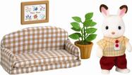 Sylvanian Families Мебели Шоколадови зайци - татко на дивана