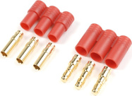 Konektor pozlátený 3.5mm 3-pin plastové púzdro (1 pár)