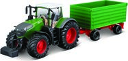 Bburago Farm 10cm Traktor mit Anhänger - Fendt 1050 mit Zweiwege-Kippanhänger