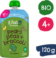 Ella's Kitchen BIO Hruška, hrášok a brokolica (120 g)