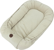 EKO Babynest Baumwolle Samt Hellbeige 85x50cm