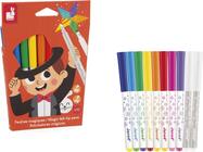Janod Colorino Magické fixky prepisovacie 10 farieb
