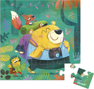 Janod Felicitare de ziua de naștere cu puzzle Drumeție