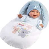 Llorens 63805 NEW BORN - muñeca bebé realista con sonidos y cuerpo de tela suave