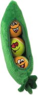 Hračka Dog Fantasy Crazy ball M set lôpt pískacie v tvare lusku 24cm