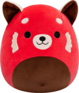 Squishmallows Panda červená - Cici