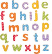 Bigjigs Toys Magnetická farebná abeceda (malé písmená)