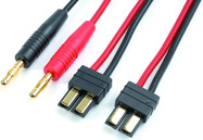 Ladekabel mit Bananen - Traxxas seriell (14AWG)