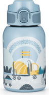 PETITE&amp;MARS Láhev nerezová termo se slámkou 350 ml Work Zone 12m+