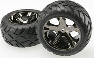 Traxxas roue 2.8", jante All-Star chrome noir, pneu Anaconda (2) (arrière)