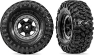 Traxxas koleso 1.9", disk TRX-4 Sport čierny polomatne chrómovaný, pneu Canyon Trail (2)