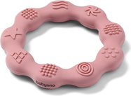 BABYONO Silikon-Beißring, rosa Ring