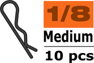 Sponka karosérie stredná 45° červená (10)