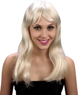 Paruka blond - rovné vlasy