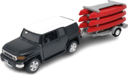1:43 Toyota FJ Cruiser s prívesom-lode
